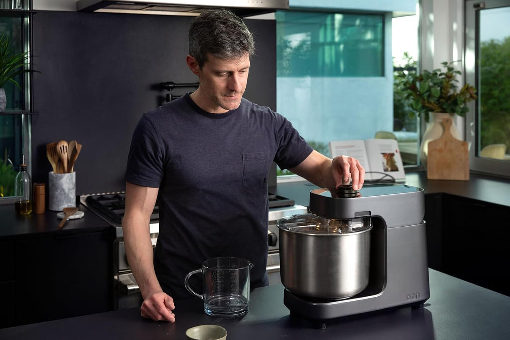 Ooni Halo Pro Spiral Mixer - Dough Stand Mixer with Attachments, 7.3 Quart Capacity and 58 Speed Settings - Charcoal Grey