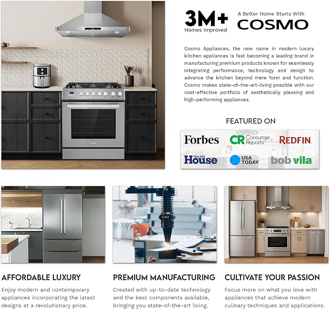 30 in. Haven Coll Double Electric Wall Oven, True Convection, Stainless Cosmo COS-30EDWC Blue Porcelain, Self Clean Function, 7 Oven Functions, Digital Display, Interior Lighting