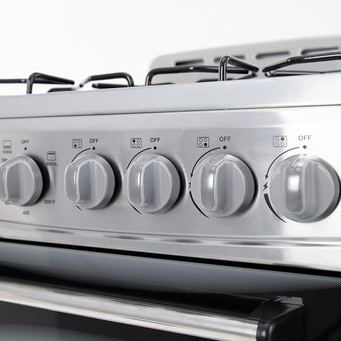 Avanti Compact Gas Range Oven, 4 Sealed Burners, 20-Inch, Stainless Steel | Avanti Compact Gas Range Oven, Freestanding with 4 Sealed Burners, Broiler with..